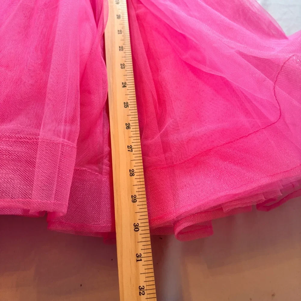 Alisa & Leo Sequin Tulle Party Dress Girls 11Y Pink Long Sleeve Special Occasion